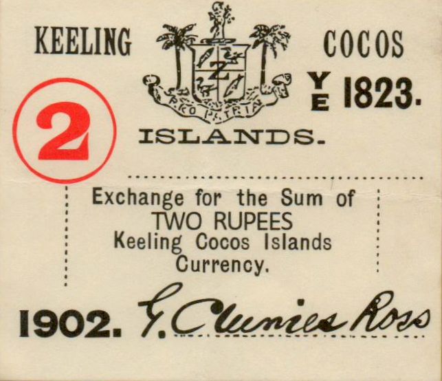 Keeling Cococs Islands 2 1902 UNC- PS-127